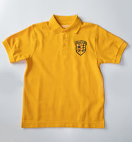 GOLD POLO WITH LOGO